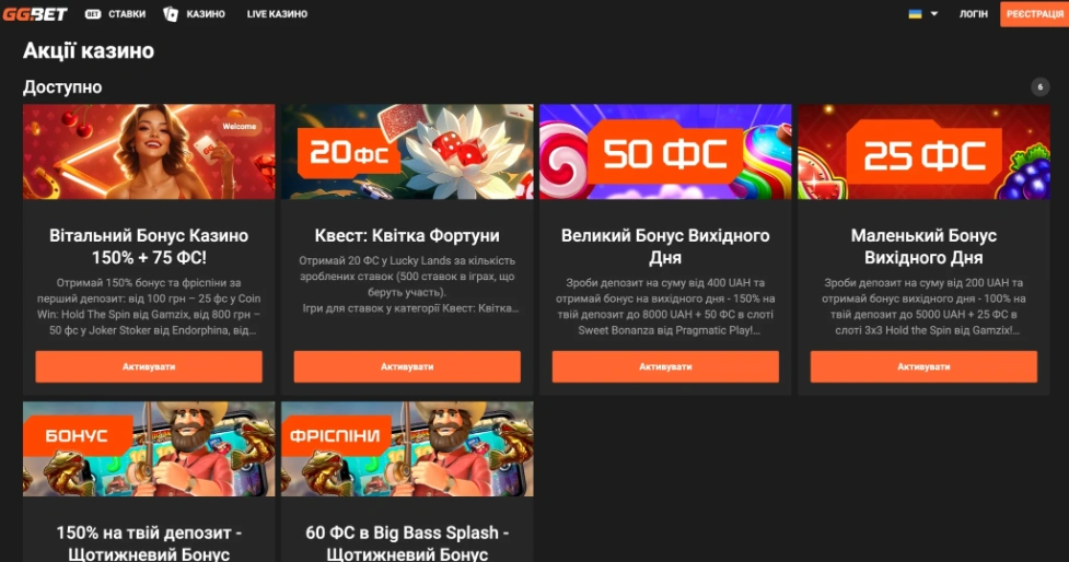 Промокоди на фріспіни